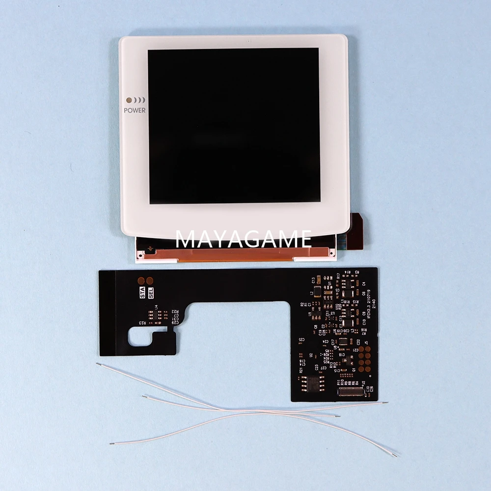 1set IPS Display LCD KIT 2.0 High Light Screen FOR GBC RETRO PIXEL Backlight Laminated Panel and Lens Adjustable for GBC