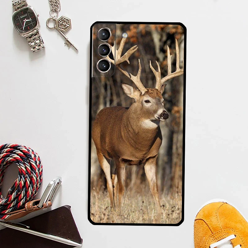 STUNNING DEER Animal Case For Samsung Galaxy S24 Ultra S23 S22 S21 Plus S20 FE S8 S9 S10 Note 10 20 Ultra Cover