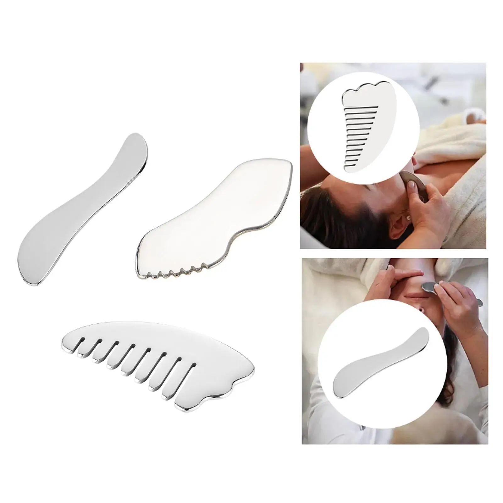 

Stainless Steel Gua Sha Professional Body Massager Handheld Gua Sha Facial Tool