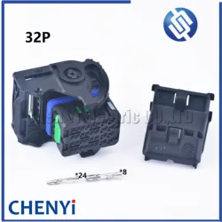 Black 32 Pin way CMC Receptacle ECU Wire Automotive Female Connector Housings Receptacle 64319-3211 64319-1201 64319-1211