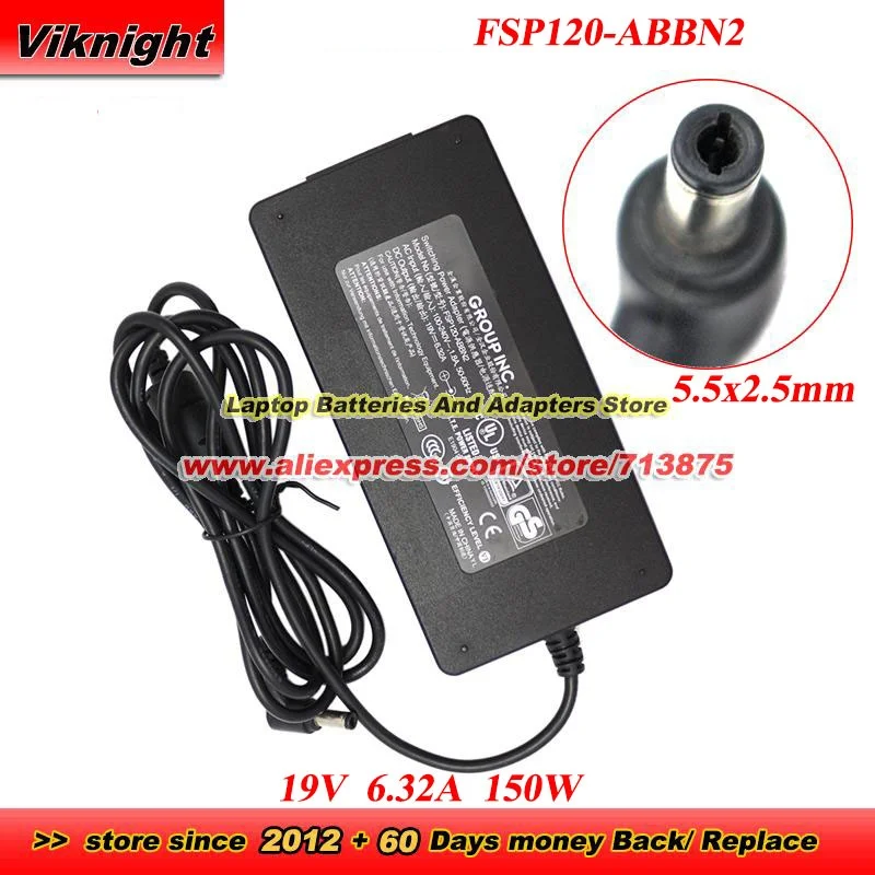 Genuine 19V 6.32A 120W Switching Adapter for FSP FSP120-ABBN2 Laptop 5.5 x 2.5mm Tip FSP120-REBN2 FSP120-ABBN3