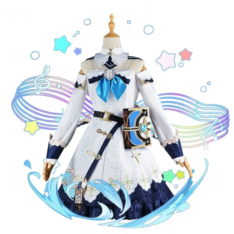 Y   Barbara Cosplay Genshin Impact Costume Adult Carnival Uniform Anime Halloween Party Costumes Masquerade Women Game#1#W