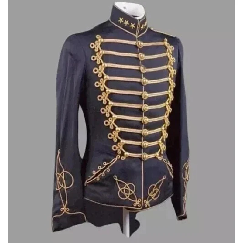 

Custom Made Napoleonic Hussar Jacket Reproduction Military Tunic WWI Cavalry Military Uniform Jacket Coat