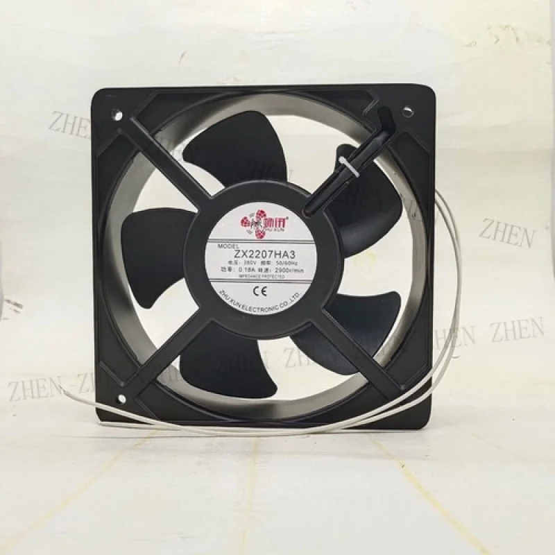 Y  1 Pc.  for ZHU XUN Fan ZX2207HA3 AC380V 0.18A 20572 20.5 cm metal frame cooling fan