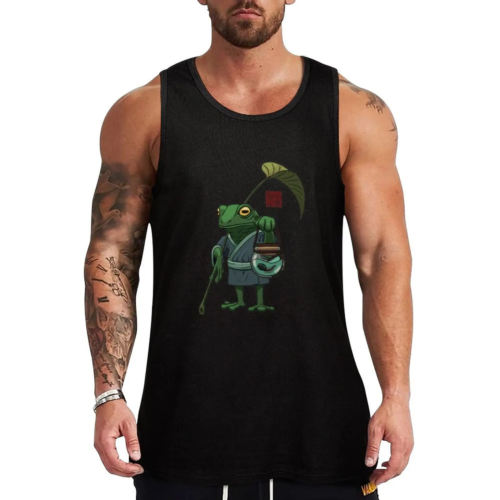 

A Frog and His Son Tank Top Vest summer summer clothes men 2024