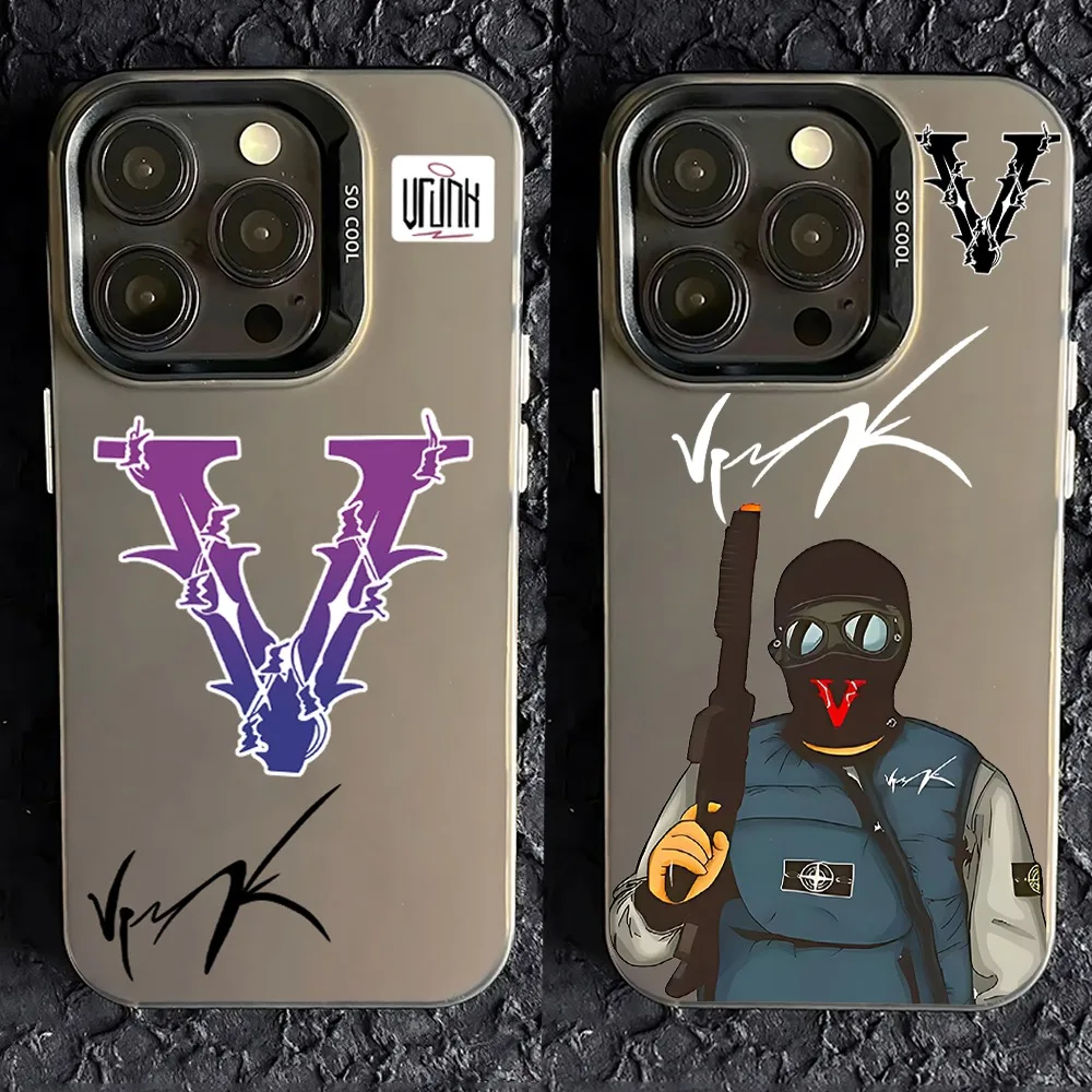 Marca de moda VRUNK funda de teléfono para iPhone 16e 16 15 14 13 12 11 mini Pro Max X XR XSMAX 8 7 Plus cubierta trasera mate anticaída