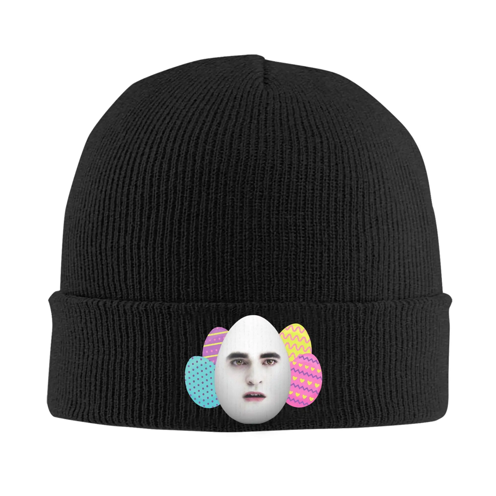 Easter Eggward Funny Meme Hat Autumn Winter Skullies Beanies Warm Twilight Edward Cullen Cap Unisex Acrylic Bonnet