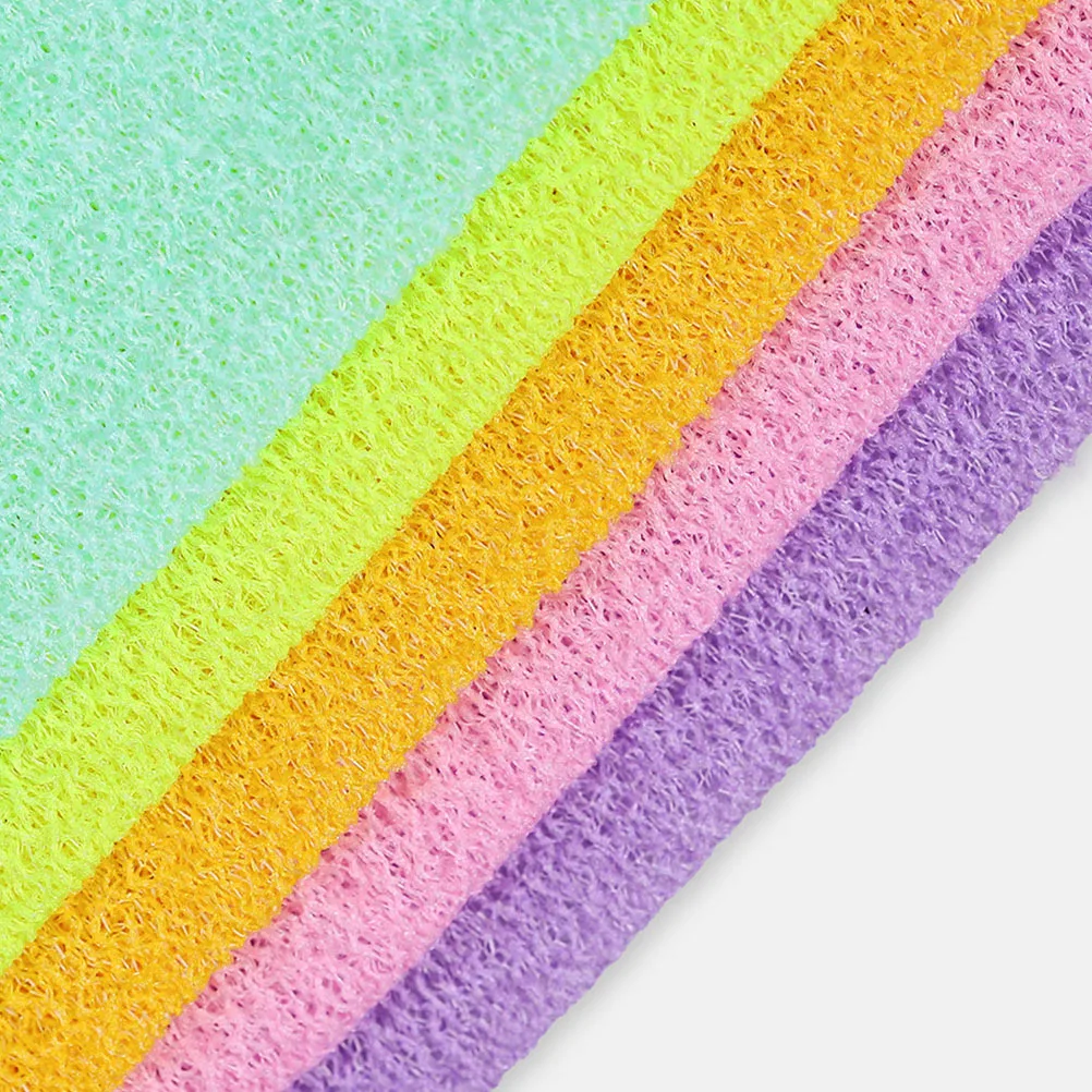 

5Pcs Exfoliating Back Scrubber Bathing Body Washer Soft Flexible Shower Back Scrubber Strap for and Improved Skin
