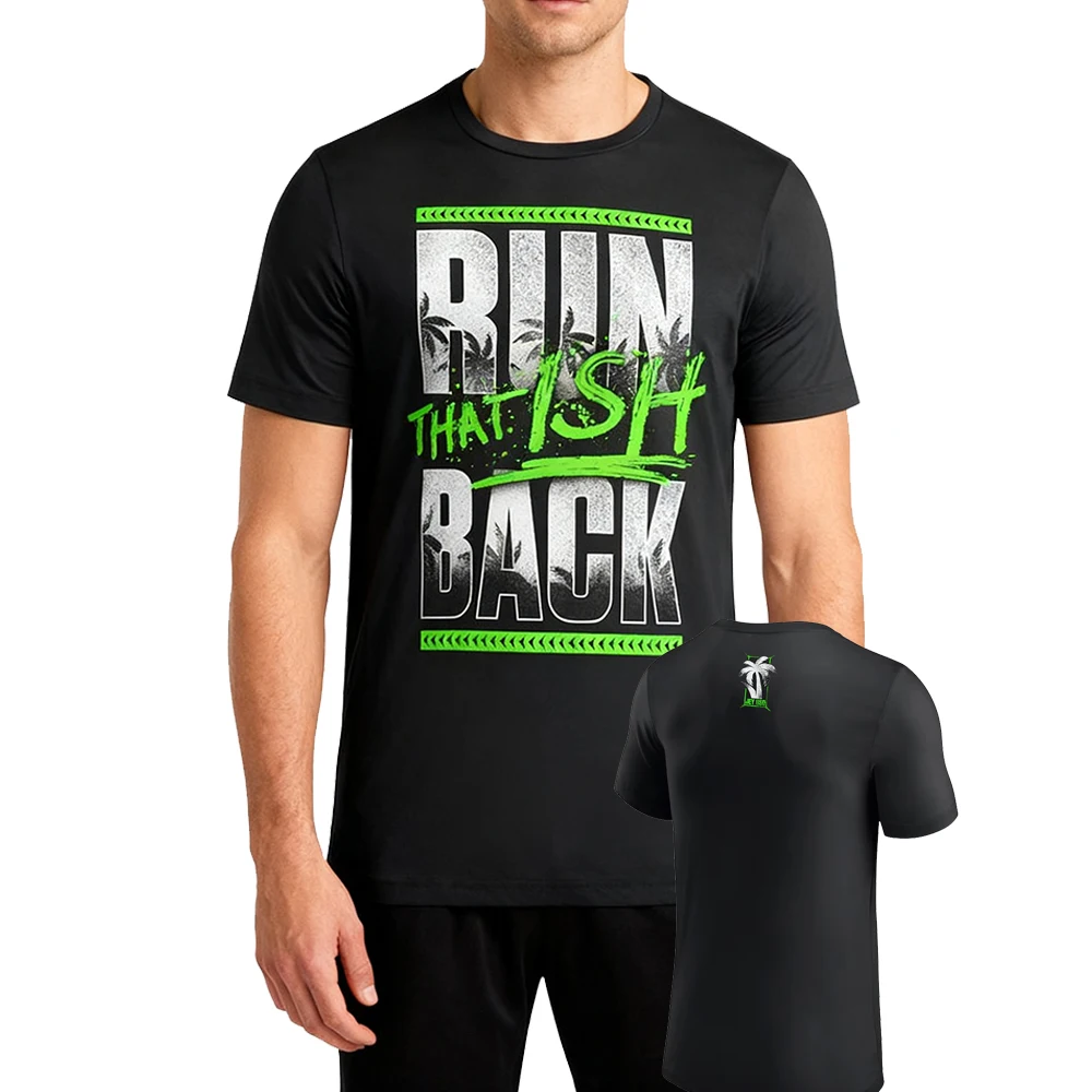 Men's Black Jey Uso That Ish Back T-Shirt Crewneck Short Sleeve Sport Black Tee Women Men Outdoor Streetwear Tops