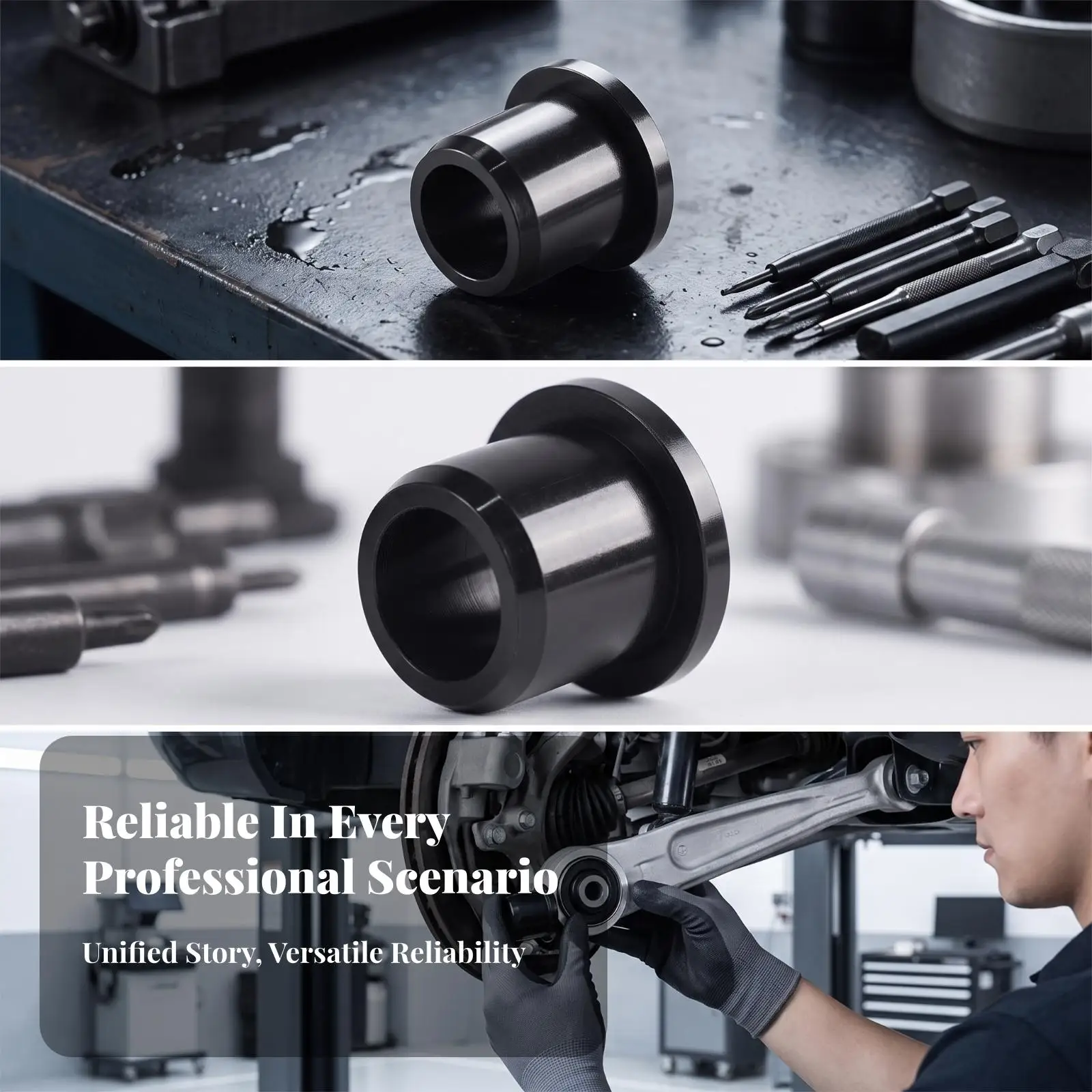 Automotive Sleeve Bushing with Glossy Finish for Secure Placement in Mechanical Assemblies
