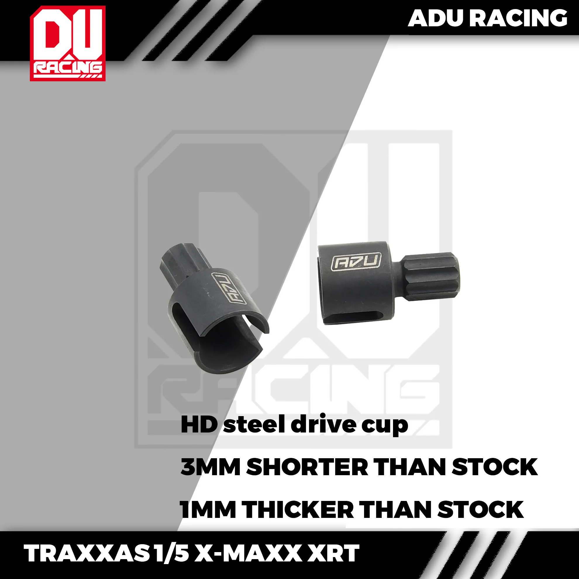 

ADU RACING HD steel drive cup a pair for TRaxxas X-MAXX XRT Strengthen ，thicken and elongated 1mm #7754X