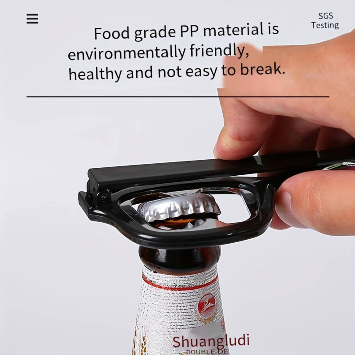 1pc 독특한 안경 모양의 금속 병따개, 참신 안경 프레임 맥주 오프너, 재미있는 만우절 장난 가제트, 특별