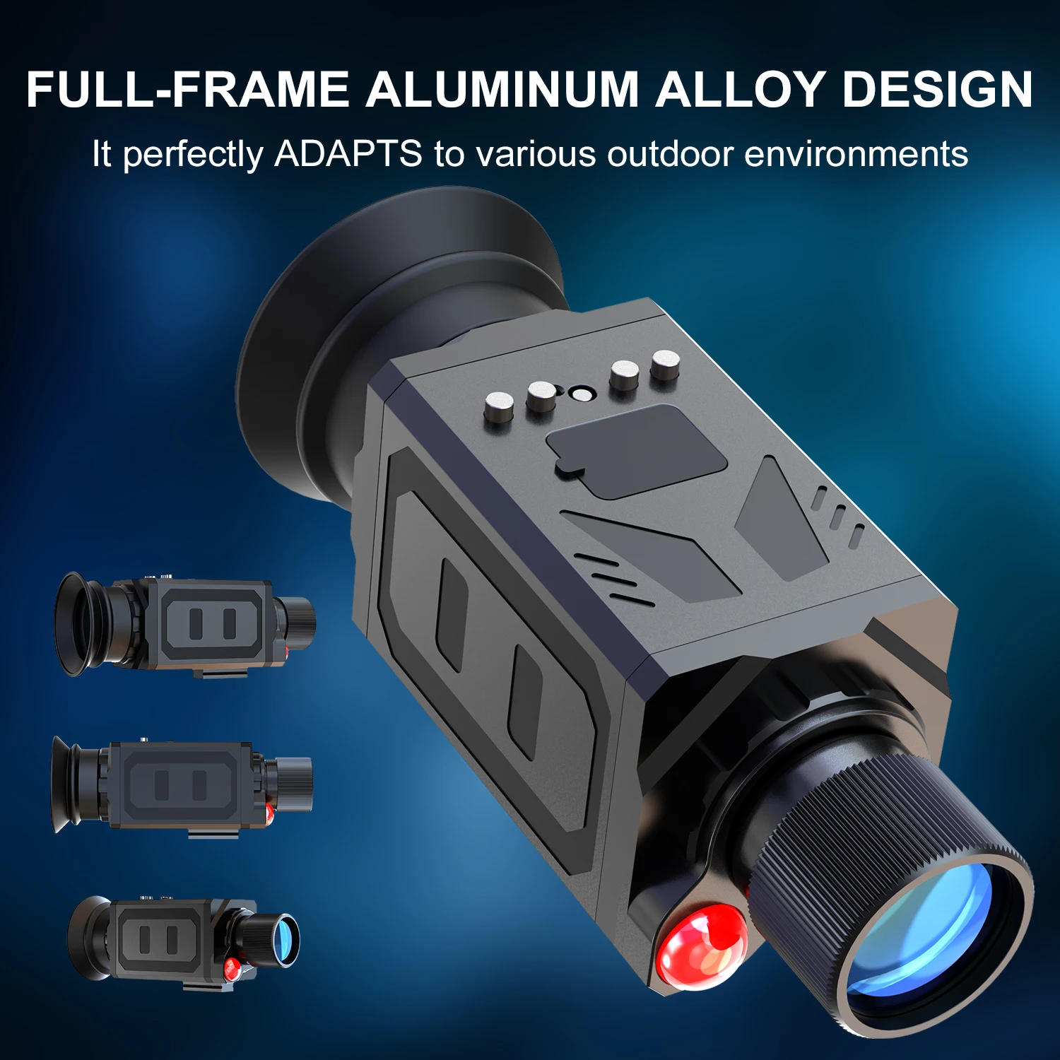 High-definition 7X Magnification Cost-effective Thermal Night Vision Monocular Handheld Wearable AMOLED HD Display Video