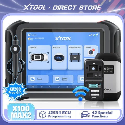 XTOOL X100 MAX2 2026 Key Programming Tools With KC501 Key Programmer J2534 ECU Programming Tool With 42+ Services Read Pin Code