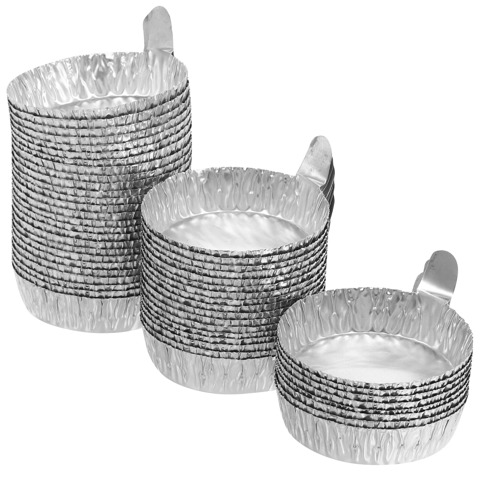 50 Pcs Aluminum Foil Weighing Dish Pans Small Trays Food Measuring Boat Laboratory Equipment Plate Aluminium Plates