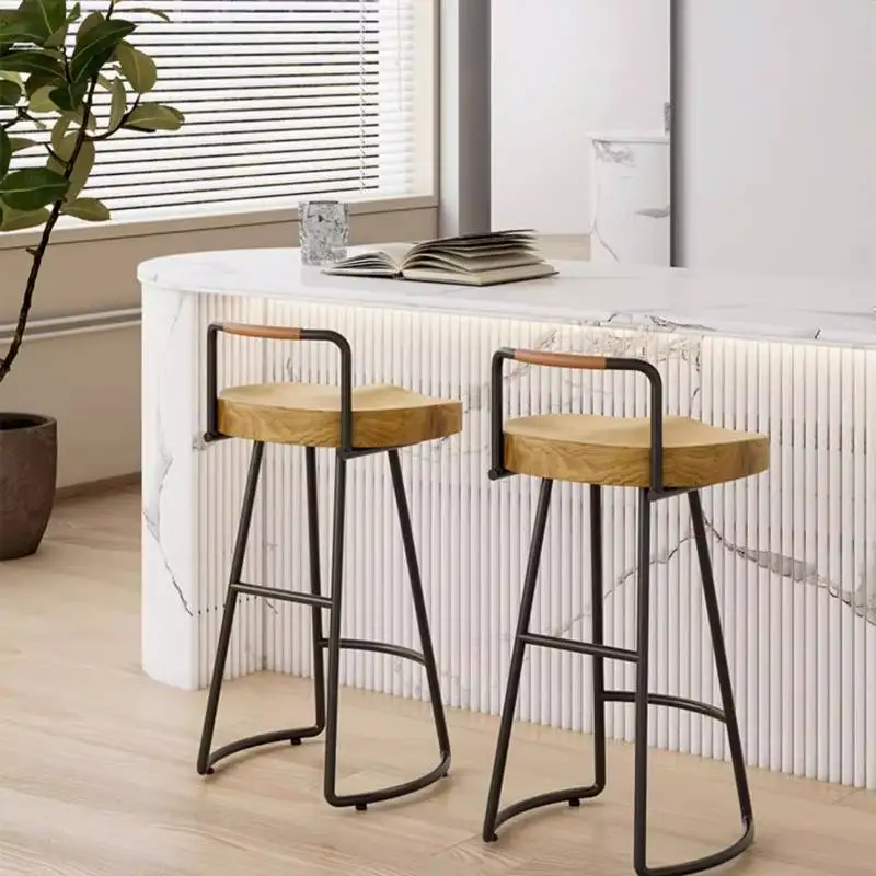 

Nordic Commercial Bar Stool Chair Minimalist Sturdy Unique Kitchen Stools Ergonomic Designer Sillas De Comedor Dining Furniture