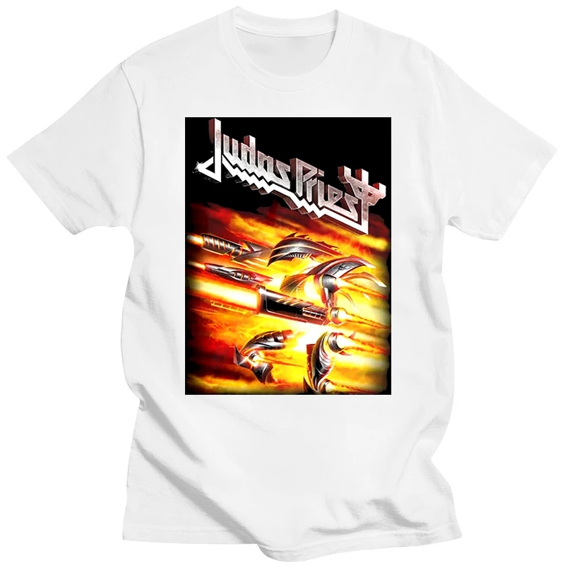 Judas Priest Firepower Rob Halford Heavy Metal  Tee T-Shirt Mens