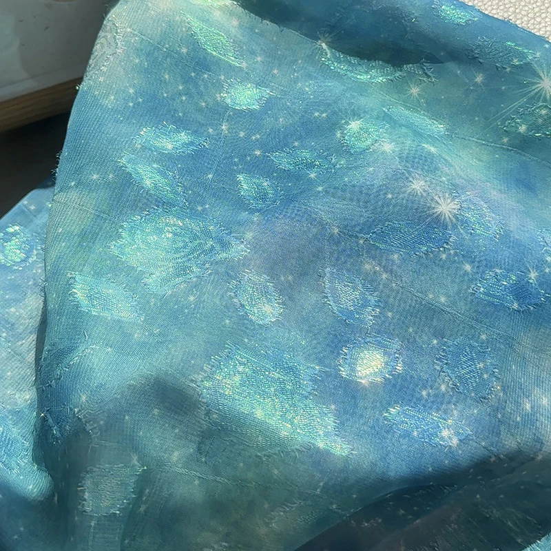 1m 中国風花柄ジャカードプリント生地 デジタルプリント布  - Sewing Garment のレビューと価格