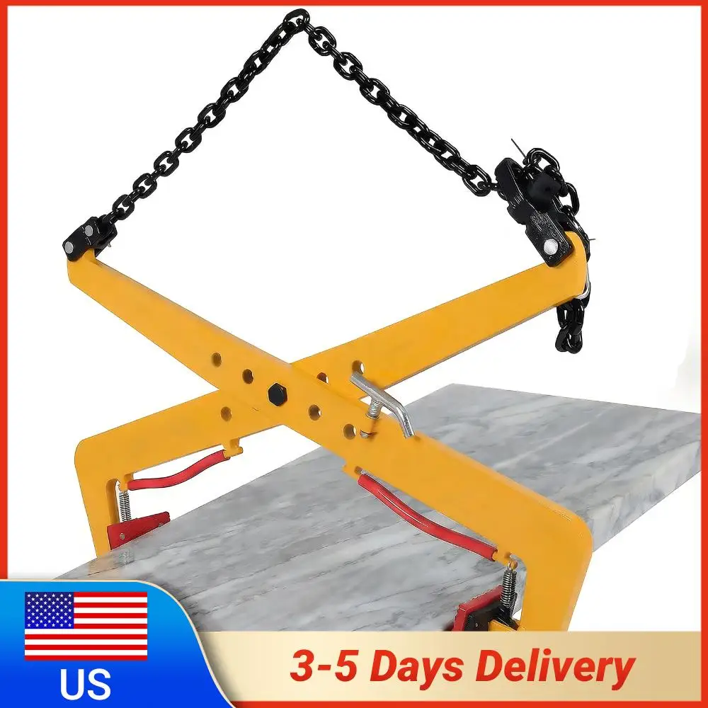 

1763 Lbs Heavy Duty Stone Lifter Anti-Slip Marble Scissor Lifter Clamp Opening Adjust Stone Clamps for Slate Sheets/Curb Stones