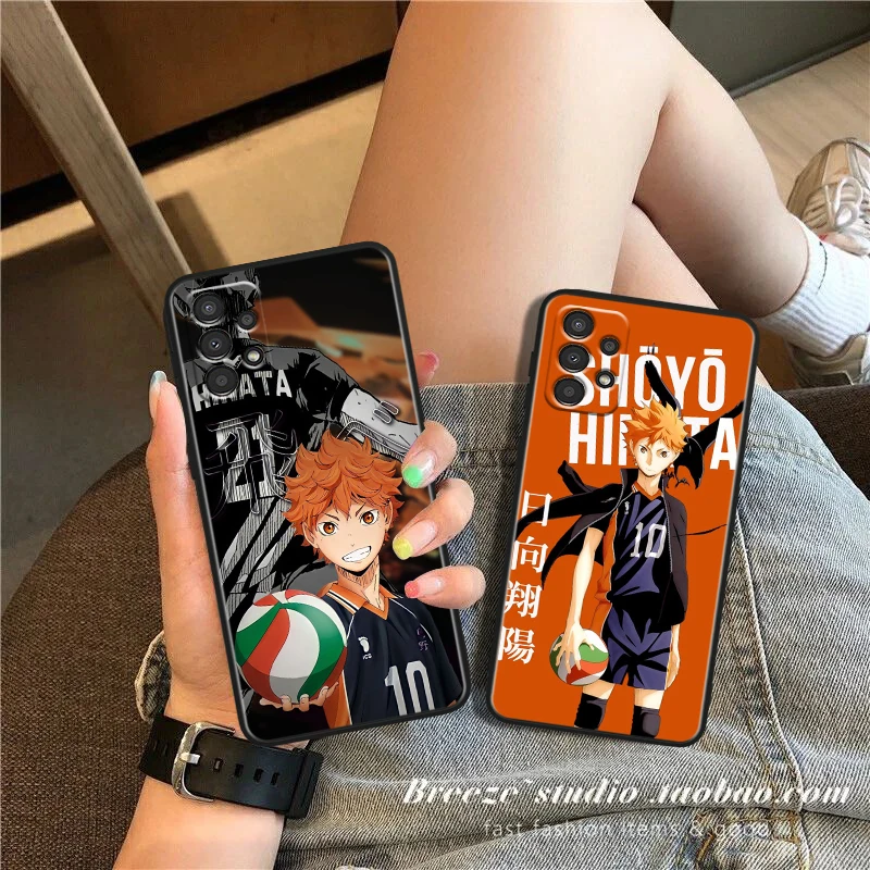 Anime Haikyuu For Samsung A73 A72 A54 A53 A52S A34 A33 A32 A25 A24 A23 A22 A15 A14 A13 A05 Black Phone Case