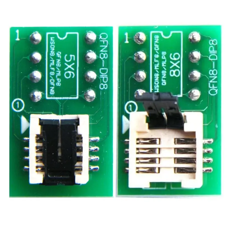 ABGI-For With RT809H RT809F T48 T76 Ect Compatible DFN8/WSON8/MLF8 To DIP8 Socket Adapter, 6X5mm And 6X8mm IC Programmer Convert