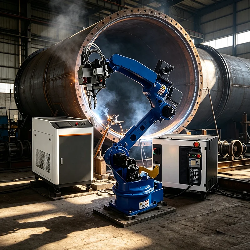 1800mm Working Radius Six Axis Welding Robot Arm CNC Programmable Robotic Welder