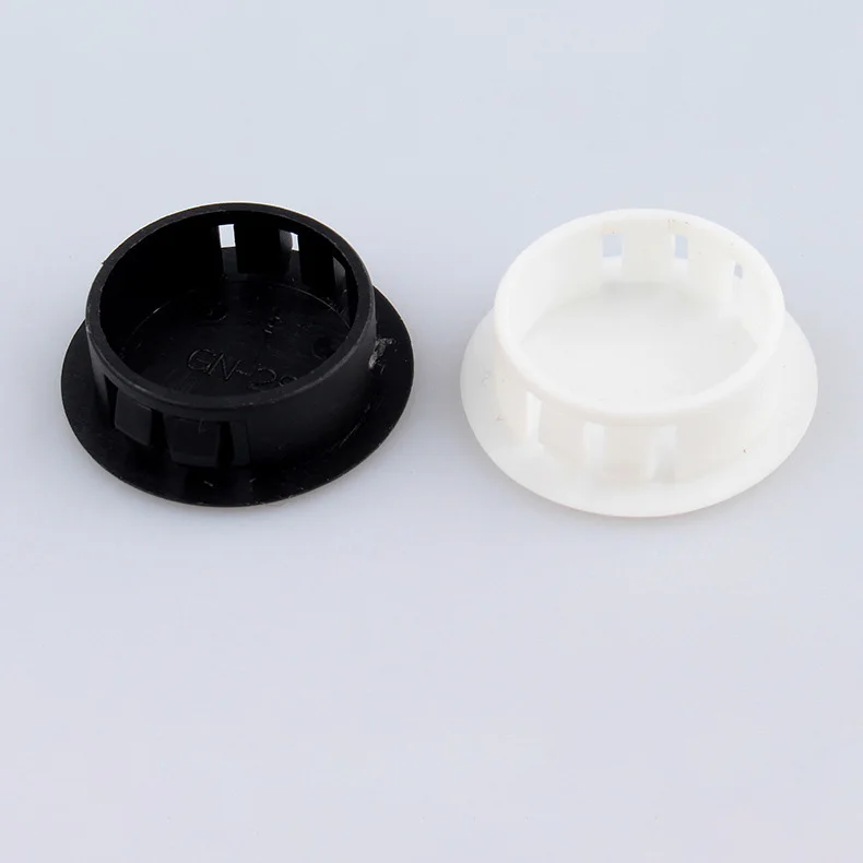 10Pcs Snap-on Hole Plug 5mm~80mm Round Plastic Blanking End Caps Tube Pipe Inserts