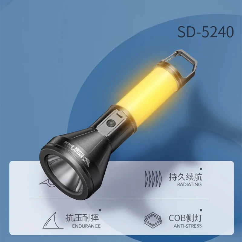 Warm light hook design camping atmosphere light rechargeable LED torch Waterproof Flashlight