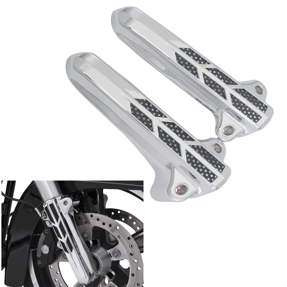 

2pcs Lower Fork Leg Covers Without LED Light For Harley Electra Glide Ultra Classic Road Street Glide King Ultra Limited