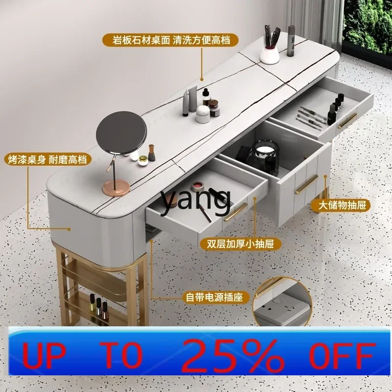 

Lmm Cream Wind Nail Art Table White Marble Single Full Set Light Luxury Simple Nail Art Table