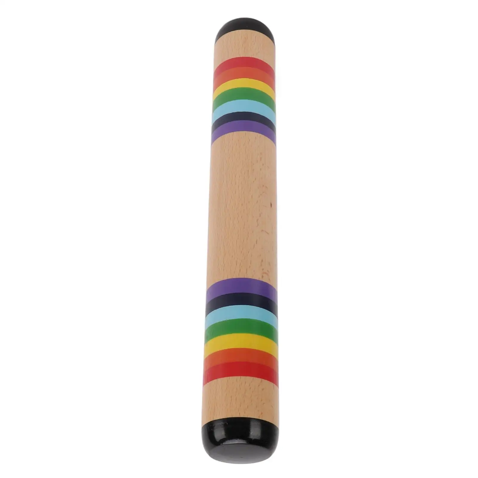 Wooden Rain Stick Rattle Toy - Baby Shaker Percussion Instrument for Kids - Orff Musical Play