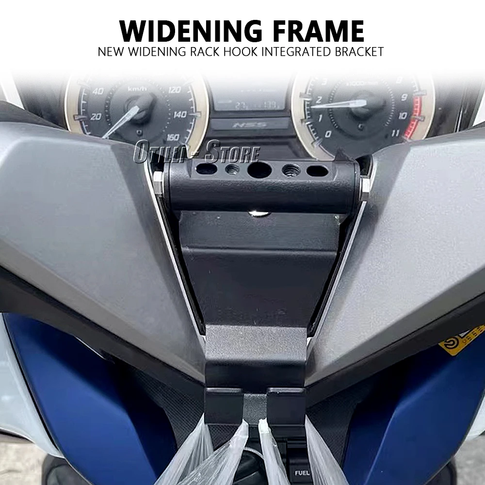 Acessórios da motocicleta suporte do telefone móvel gps capacete gancho saco de armazenamento titular para honda força 350 nss350 forza 350 300