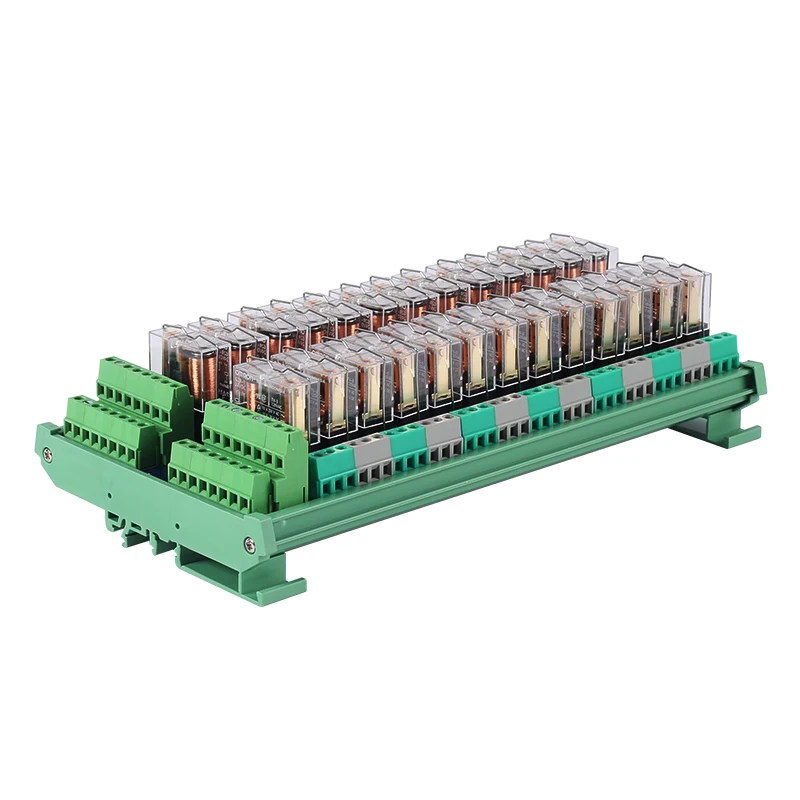 Huaqingjun 32-Channel SPDT Relay Module DC24V/12V G2R-1 Electromagnetic Relays for AC Contactor