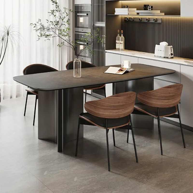 Restaurant Fashion Dining Table Chinese Style Big Size Vintage Lounge Dining Table Aesthetic Mesas De Jantar Unique Furniture