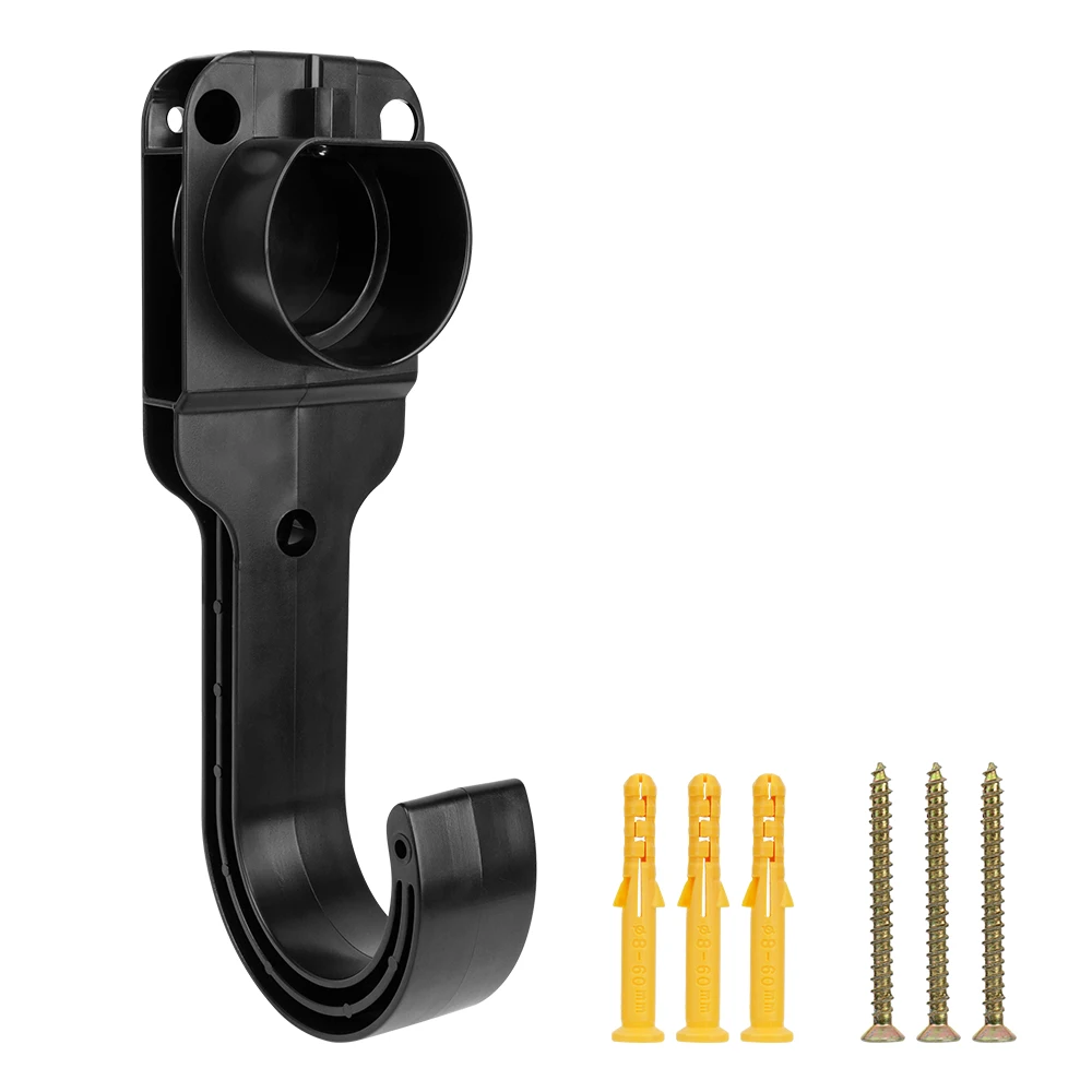 Wall Mount Bracket For Electric Car Charging EV Charger Cable Holder Universal Gun Head Socket For Type 2 Connector EU Plug