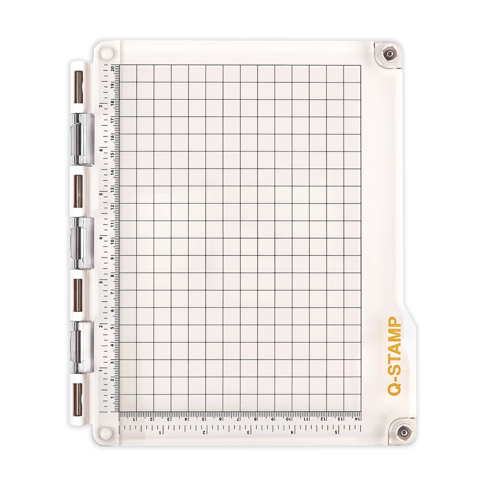 

9.3x8inch Stamp Platform with Grip Mat, Stamp Positioning Tool for Accurate Craft Stamping (Stamp Platform)