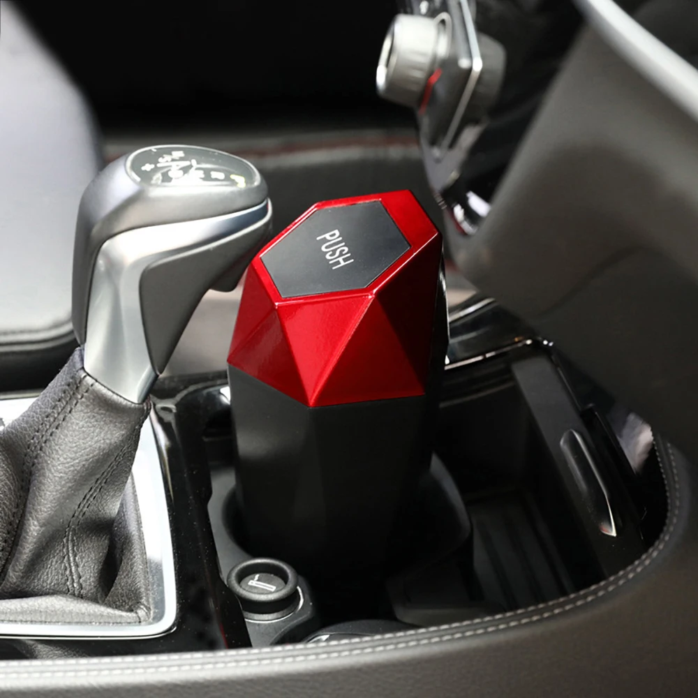 Auslaufs icher Auto Mülleimer Mini Mülleimer Auto Mülleimer tragbare Auto Mülleimer mit Deckel für Auto Auto Home Schlafzimmer Büro