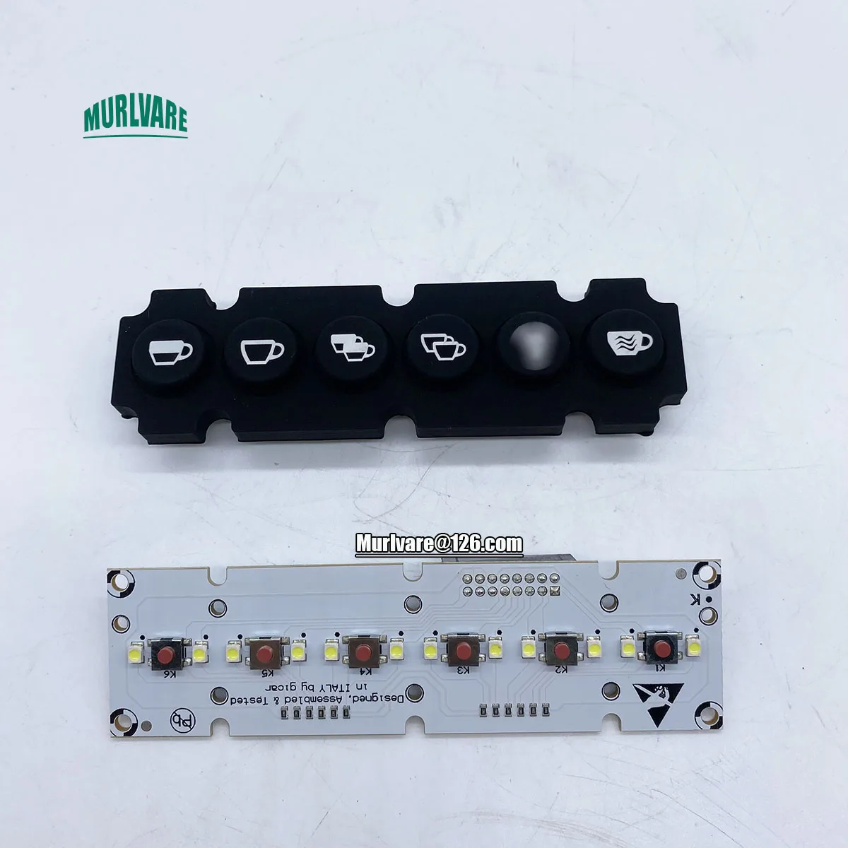 Commercial Double Head Single Head Espresso Semi-automatic Coffee Maker Press Key Plate With Pcb For Bezzera Coffee Machine