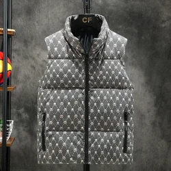 New Winter Couples Casual Waistcoat Sleeveless Jackets Men Korean Version Thicken Parkas Men's Winter Vest Warm Hooded Vest Men