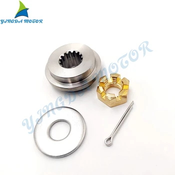 Kit de herramientas de hélice 3V9-87326-0 para Motor fueraborda Tohatsu, 2 tiempos, 15HP, 18HP ,346-64121-5, tuerca de hélice, accesorios para barcos