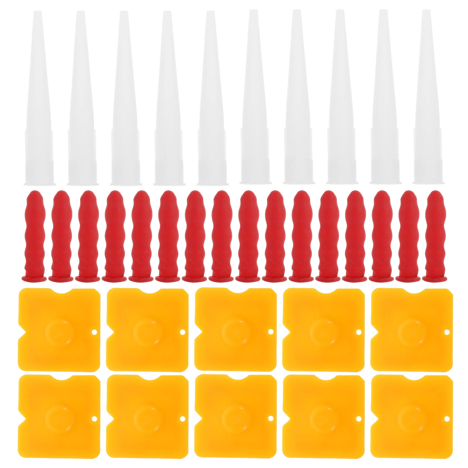 

1Set Caulk Tube Sealer Caps Latex Caulking Saver Caps Nozzle Applicators Leak Proof Easy Use Caulk Finishing Tool