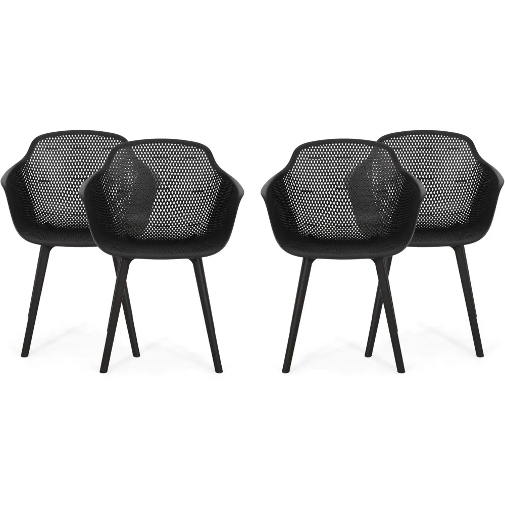 Outdoor Dining Chair Set of 4, Modern style restaurant chairs,Suitable for living room and dining room, free shipping