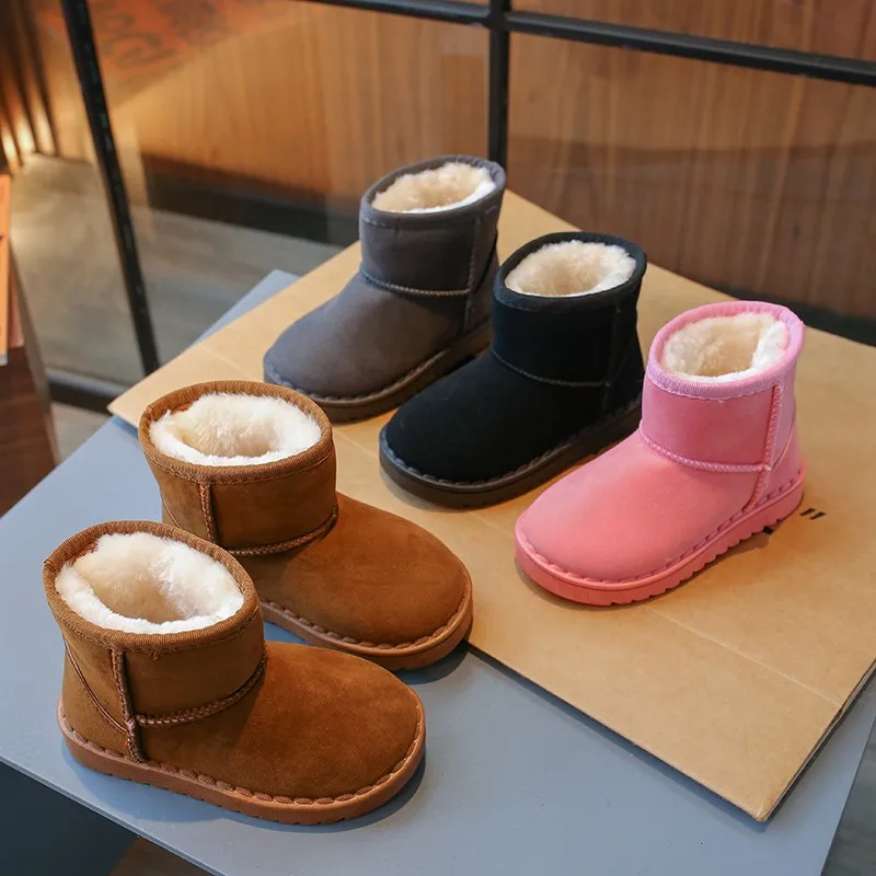 Fashion Children Casual Shoes Girls Boys Cotton Snow Boots Warm Kids Boots Boy Winter Cotton Shoes Sneakers