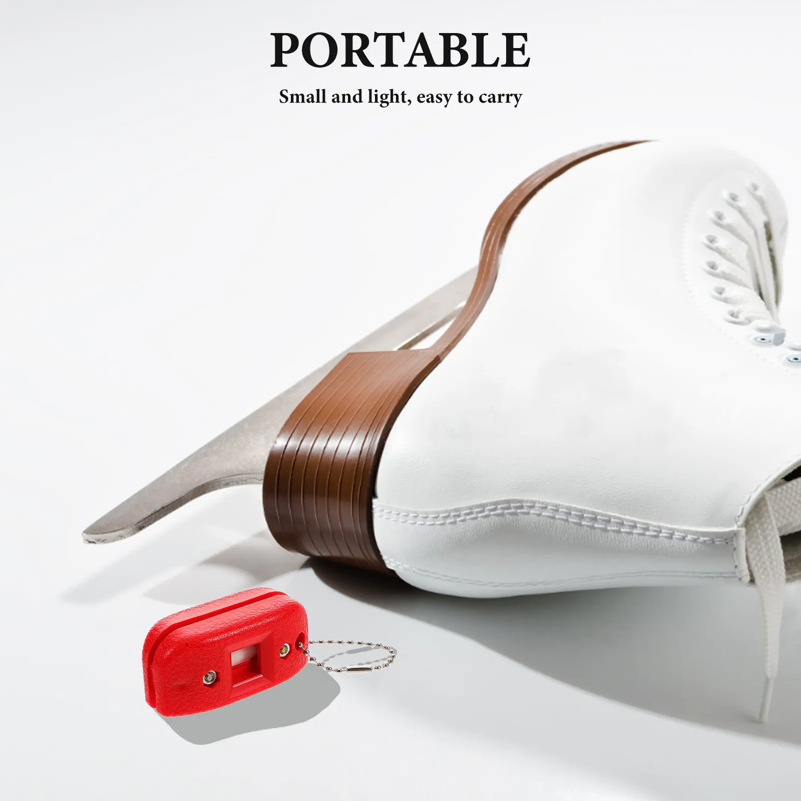 

2Pcs Ice Blade Sharpener Sandstone Ice Skates Grinder Accessories for Hockey Figure Skating Portable Sharpening Tool