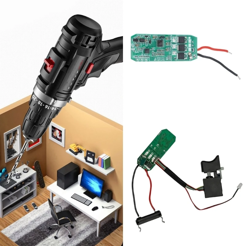  16.8V Drill Repair Wiring Board for Daily Service Use Replacement Part