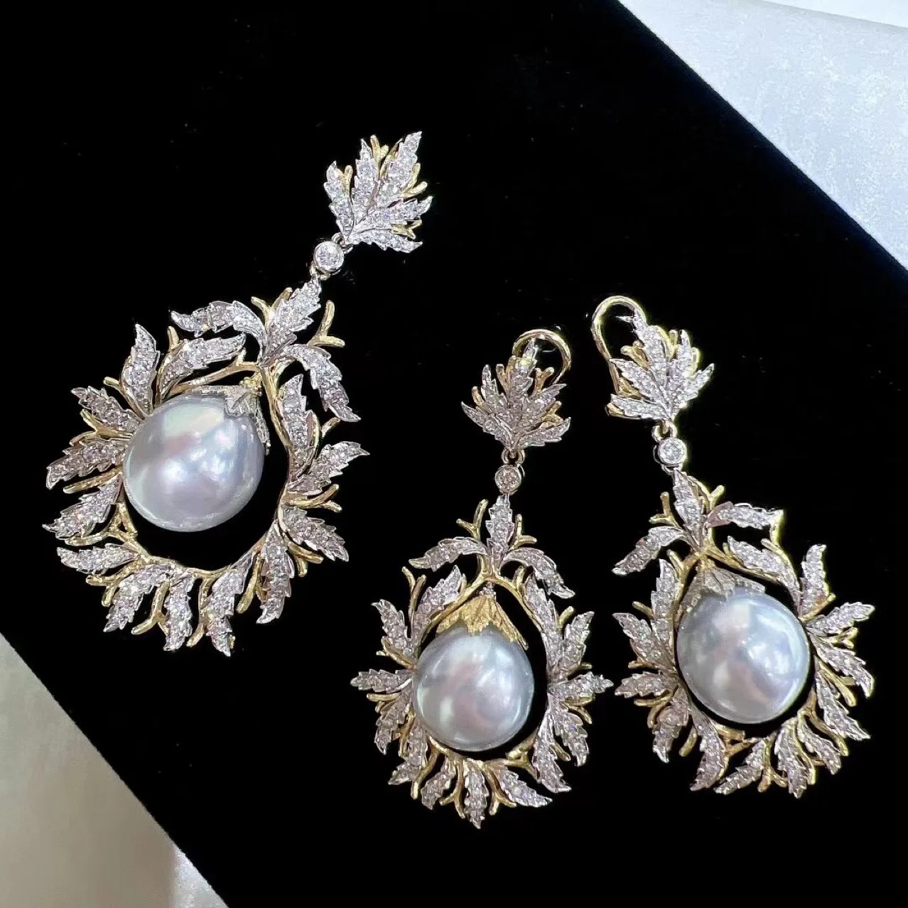 beautiful-pearl-earrings-aaaa9-10mm-natural-japanese-round-pearl-earrings-pendant-18inch-925s