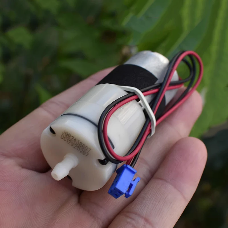 

JQB2438607 Mini Air Pump 12V Small Micro 27MM 370 Motor DIY Inflator Monitor for Aquarium Water Oxygen Fish Tank