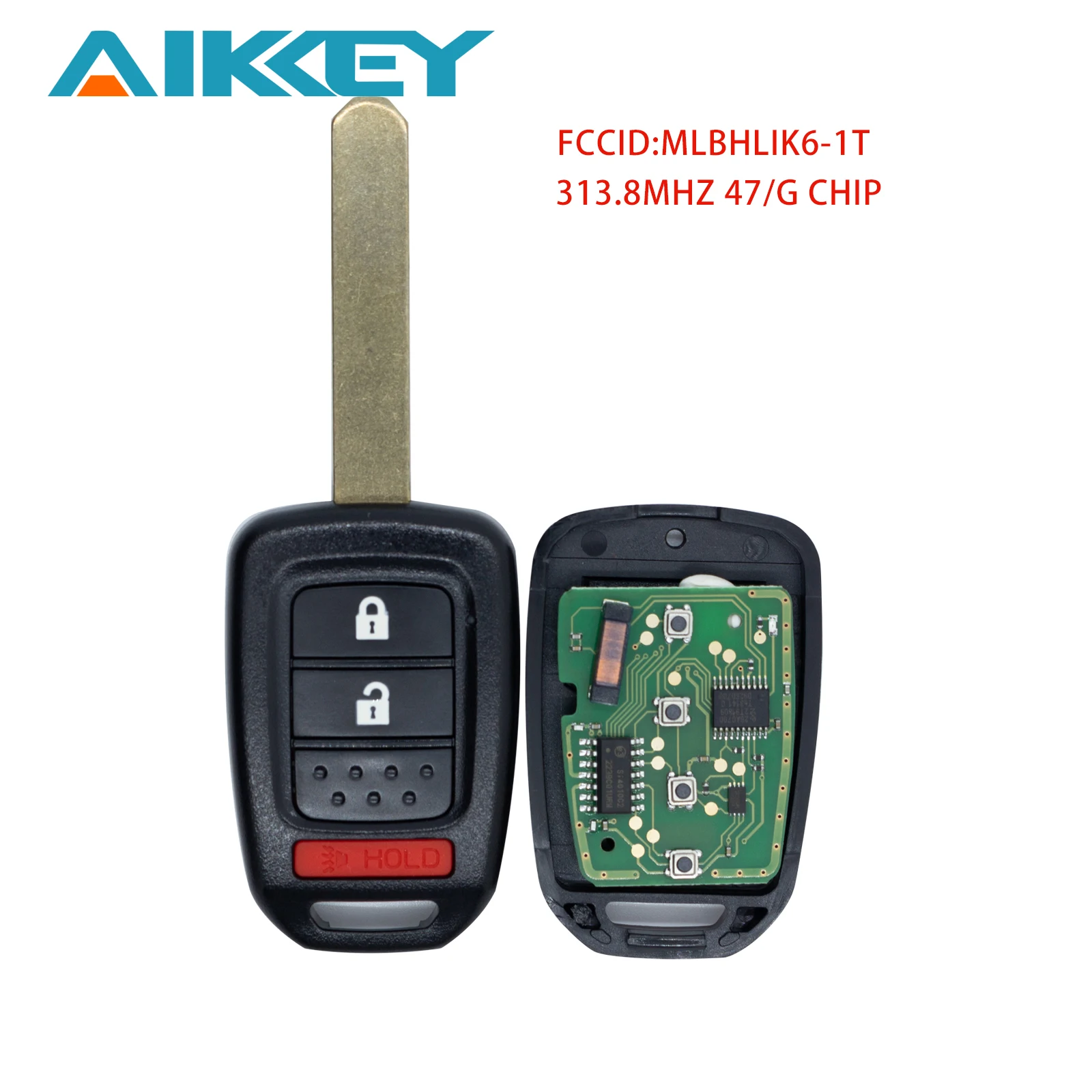 

MLBHLIK6-1T 313.8MHZ Car Key Remote Control Fob Vehicle Key 47/G CHIP PCF7961 for Honda CR-V 2013-2014 Crosstour 2013-2015