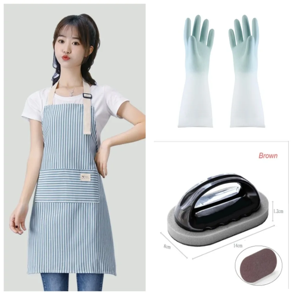 

Льняной полосатый фартук, домашний фартук без рукавов с подвесным вырезом, регулируемая эластичность, кухонный фартук для приготовления пищи, садоводства, новый фартук в японском стиле