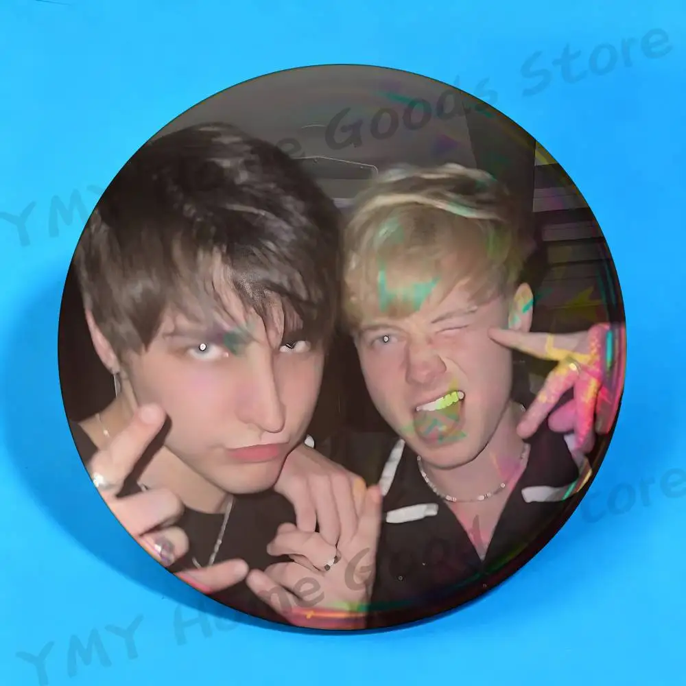 SO COOL S-Sam and Colby Brooches for Bag Decor Jewelry Accessories Gift 25/32/44/58/75mm Round Cartoon Badges